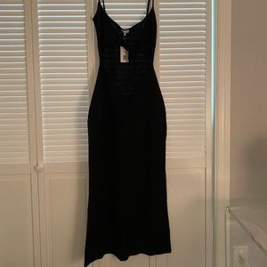 Danielle Bernstein/WWW Size L Knotted Maxi in Black